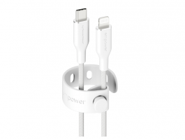 empower by PanzerGlass 60W USB-C - Lightning 1.2m-es töltőkábel (EM41725) ezüst fehér